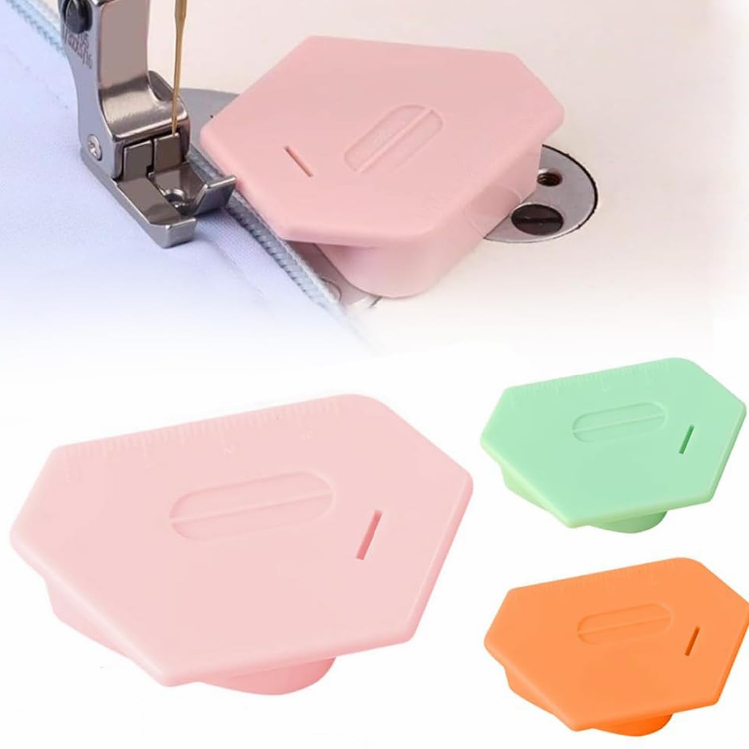 Magnetic Seam Guide for Sewing Machine, Upgraded Multi-Purpose Tool Polygonal Strong Magnetic Gauge,Polygonal Multifucntional Seam Guide Hemmer with