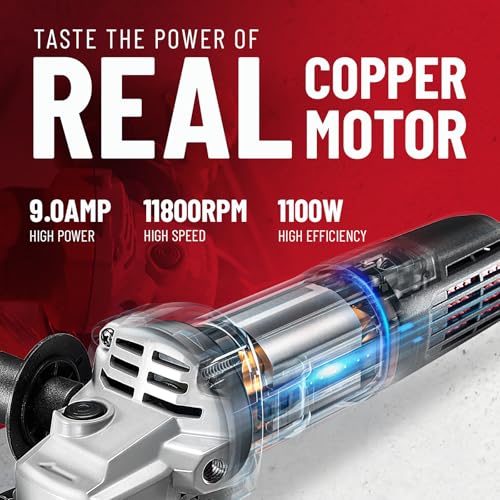 DCK 9.0-Amp High-Speed Grinder