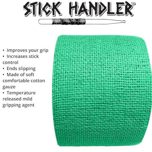 Cinta Adhesiva Profesional para Baquetas STICK HANDLER (Verde Oscuro, Paquete de Seis Unidades) miniatura 5