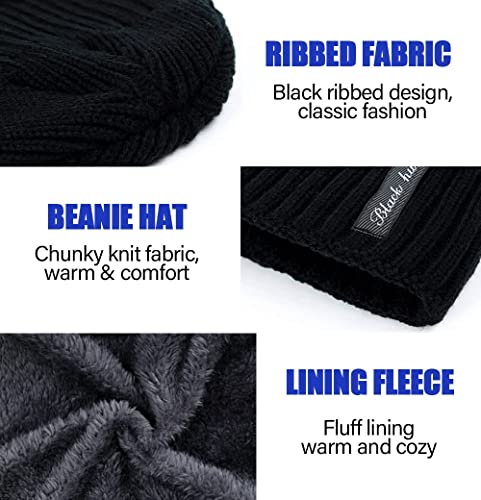 Cappello Uomo Invernali Beanie in Maglia con