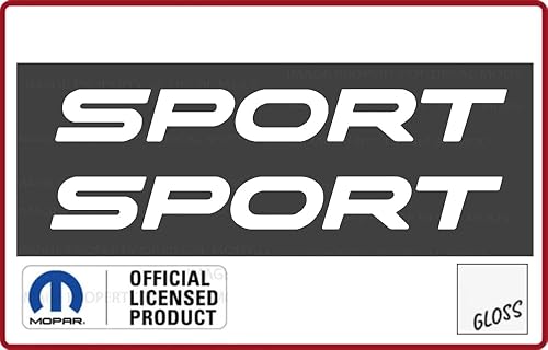 Miniatura 8 de Decal Mods Fender Sport - Logotipo lateral pequeño para Jeep Wrangler TJ (2004-2006) (juego de 2) negro mate CBM  SJ5K4