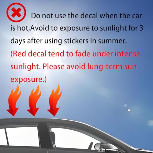 Image of Car Hood Stripe Sticker Universal Auto Racing Stripes Body Side Decal Vinyl Stripe Sticker Accessories Modified Decoration for Car Vehicles (Red, 63 * 11'')