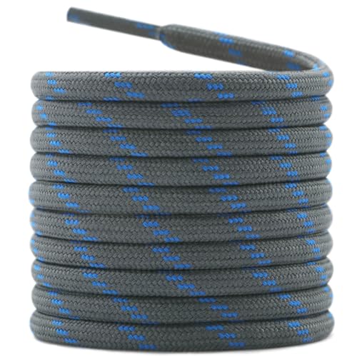 Image of DELELE 2 Pair Thick Round Climbing Shoelaces Hiking Shoe Laces Boot Laces