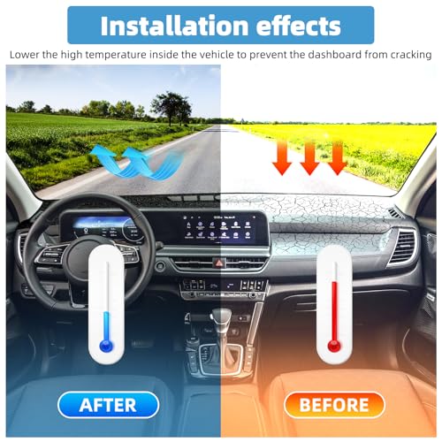 Image of Dash Cover Mat for KIA Seltos 2024 2025 Accessories Non-Slip Dashboard Cover Mat Sunshade UV Rays Protector Interior Accessories(Not fit HUD, Not fit 2026)