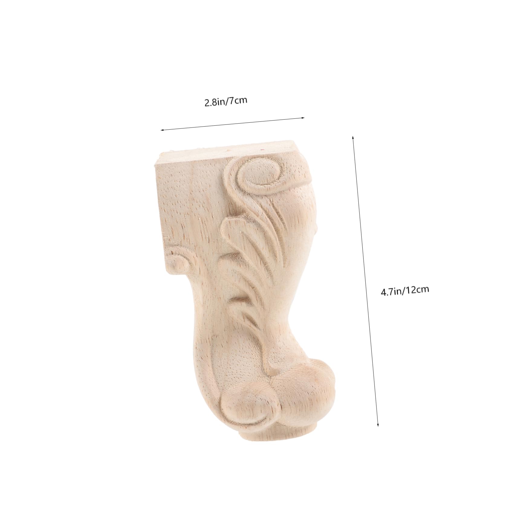VILLCASE 5 Pezzi Gambe di mobili in legno massiccio gambe di ricambio per mobili cenare vita piedini per mobili piede estensori piedi per mobili gamba del mobile Gambe della sedia di legno