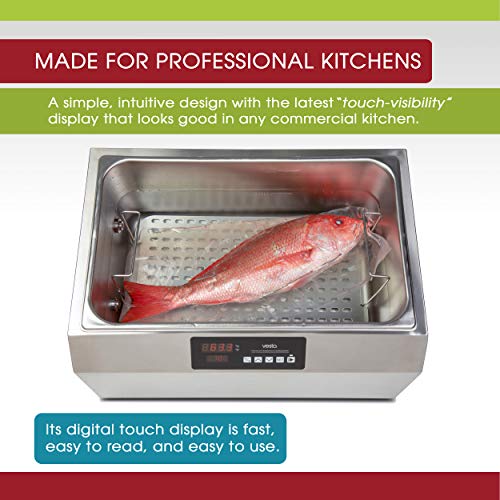 Sous Vide Water Oven by Vesta Precision - Perfecta Pro | Powerful Pump Design | Accurate, Stable Temperature Control | Touch Panel | Water Level Protection System | 28 Liters | 1800 Watts - Thumbnail 2