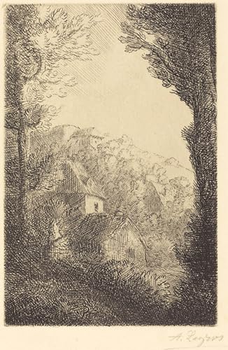 Tableau un vieux château Alphonse Legros affiche toile pour habiller un mur de bureau