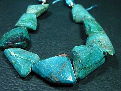 Chrysocolla Faceted Large Nuggets- 7" Strand -Stones Measure- 15-20mm