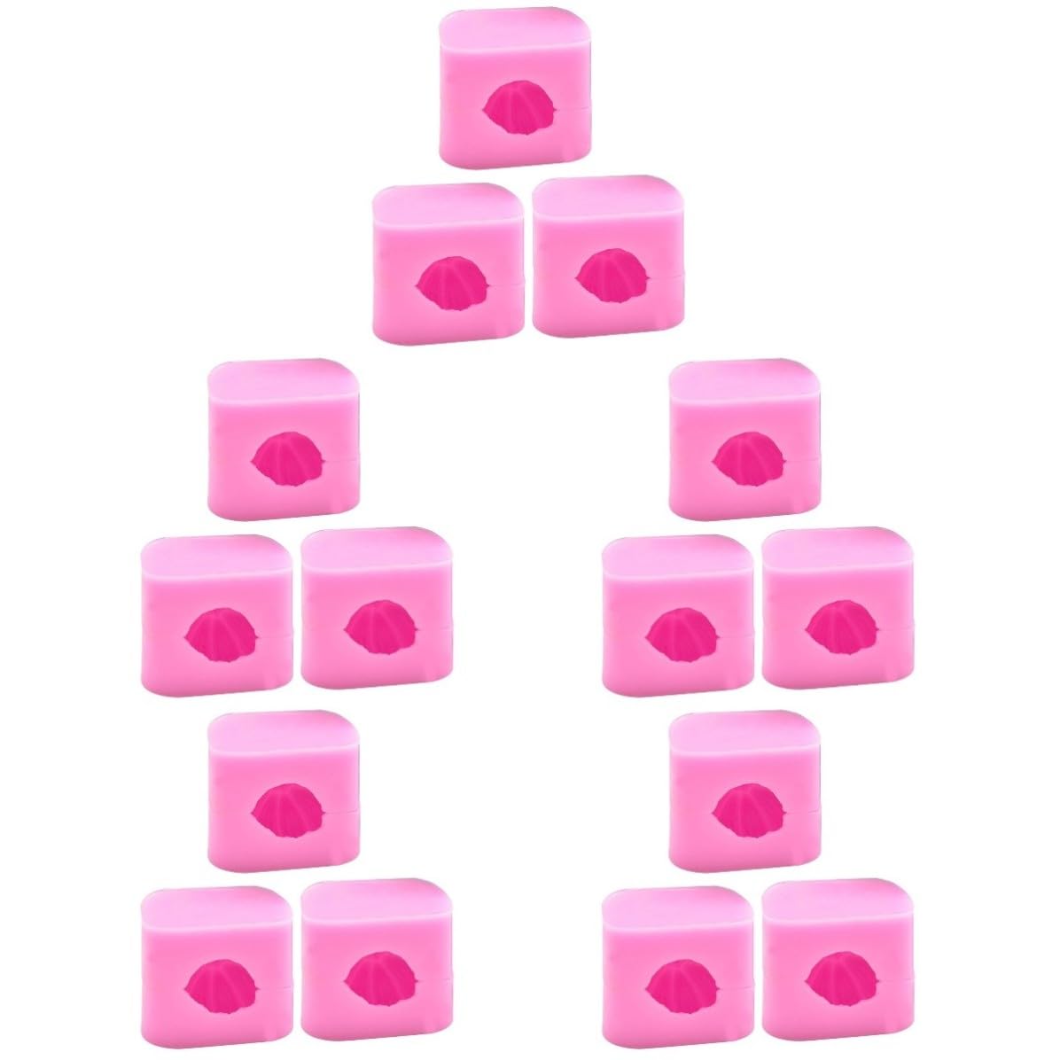 30 Piezas Molde de Silicona para Calabaza 3d Rosa