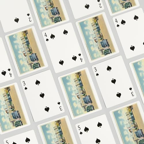 Baraja de 52 cartas tamaño póker vista Rhode Island miniatura 4