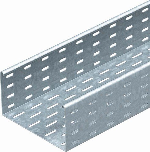 Plateau perfore renforcé SKS 130 Obo Bettermann en acier galvanise a chaud