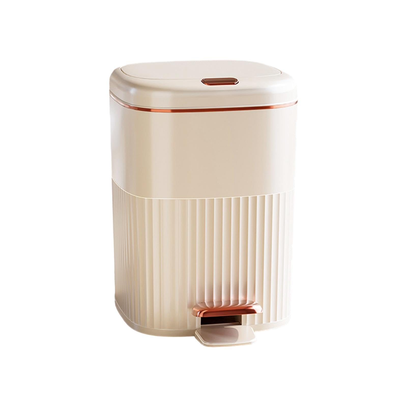 Poubelle de salle de bain à pédale 8L pour un intérieur moderne
