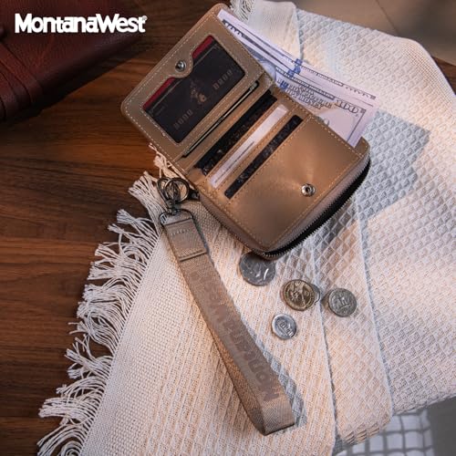 Image of Montana West Small Wallet for Women Female Ladies with a Detachable Wristlet Women's Wallet with Rfid Blocking Lining Minimalist Lightweight & Easy to Carry