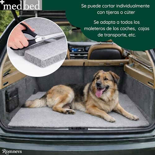 Medbed Standard - Die medizinische Hundedecke: feuchtigkeitsabsorbierend, atmungsaktiv und waschbar (100 x 140 cm, Grau)
