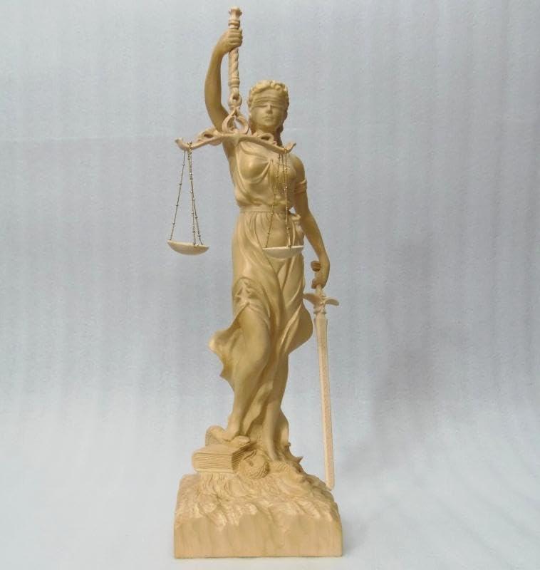 Amazon.co.jp: 上彫り裁判所のシンボルヒバ材 正義の女神像 Amazon.co.jp: 上彫り裁判所のシンボルヒバ材 正義の女神像