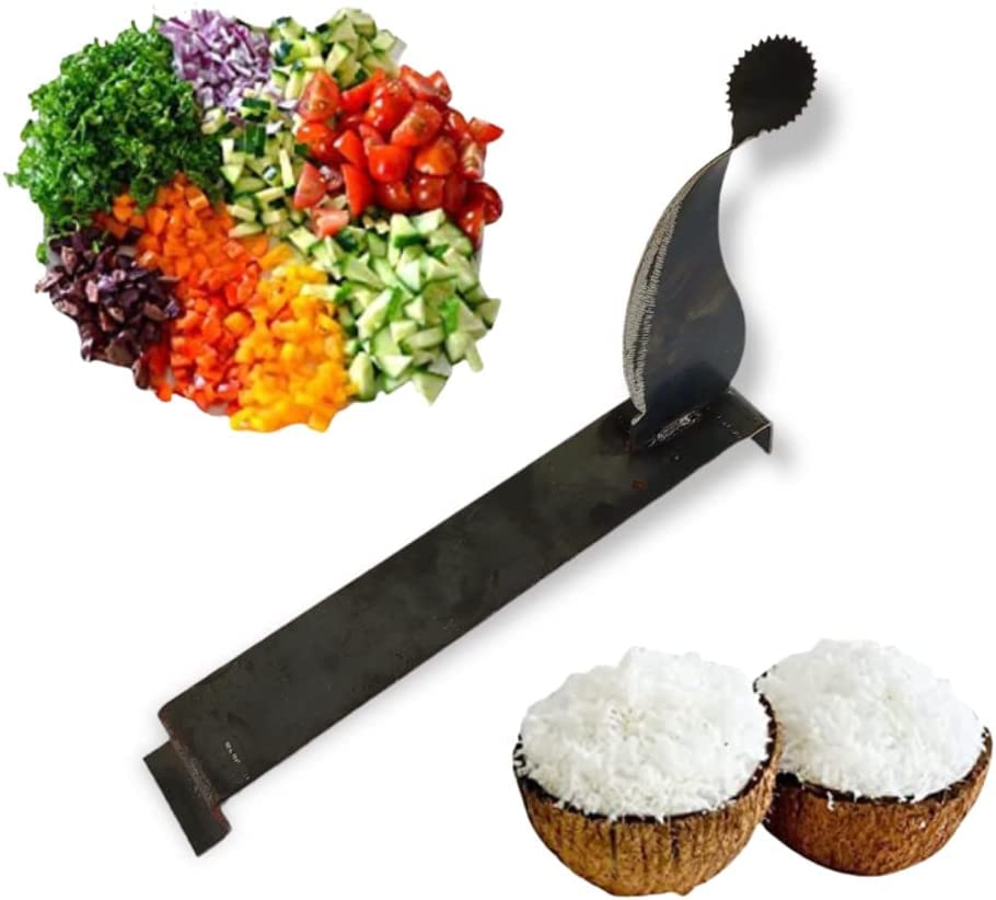 Subaa Vegetable Cutter & Coconut Slicer & Cutter/Traditional Steel Vegetable Cutter/Iron Base/ - Image 2 thumbnail