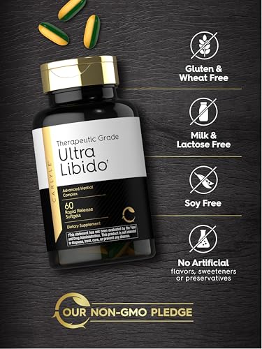 carlyle ultra libido supplement for men  60 softgel capsules  extreme male formula  non-gmo amp gluten free