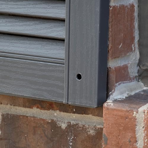 Builders Edge BEP2140049002 14.5 Inch W X 49 Inch H, Custom Two Equal Panels, Raised Panel Shutters thumb #9