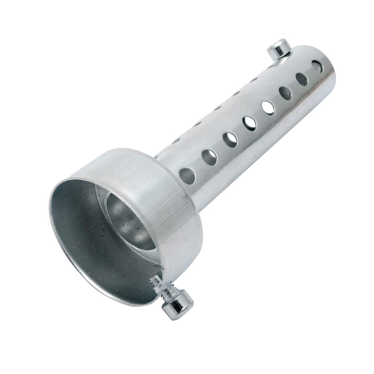 Silver Pot D'échappement De Moto Peut être Inséré Dans Un Déflecteur Db 48 X 80 Mm