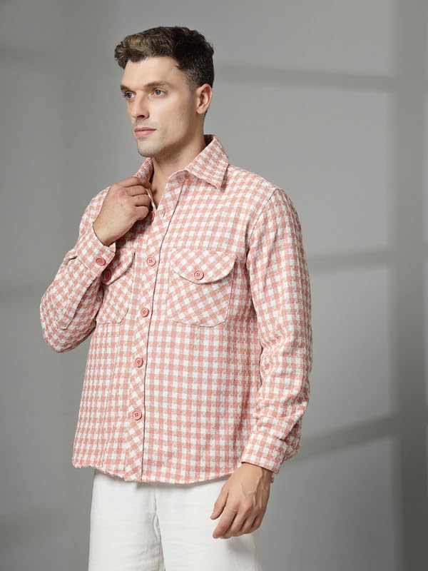 Image of CHKOKKO Men's Polyester Regular Jacket