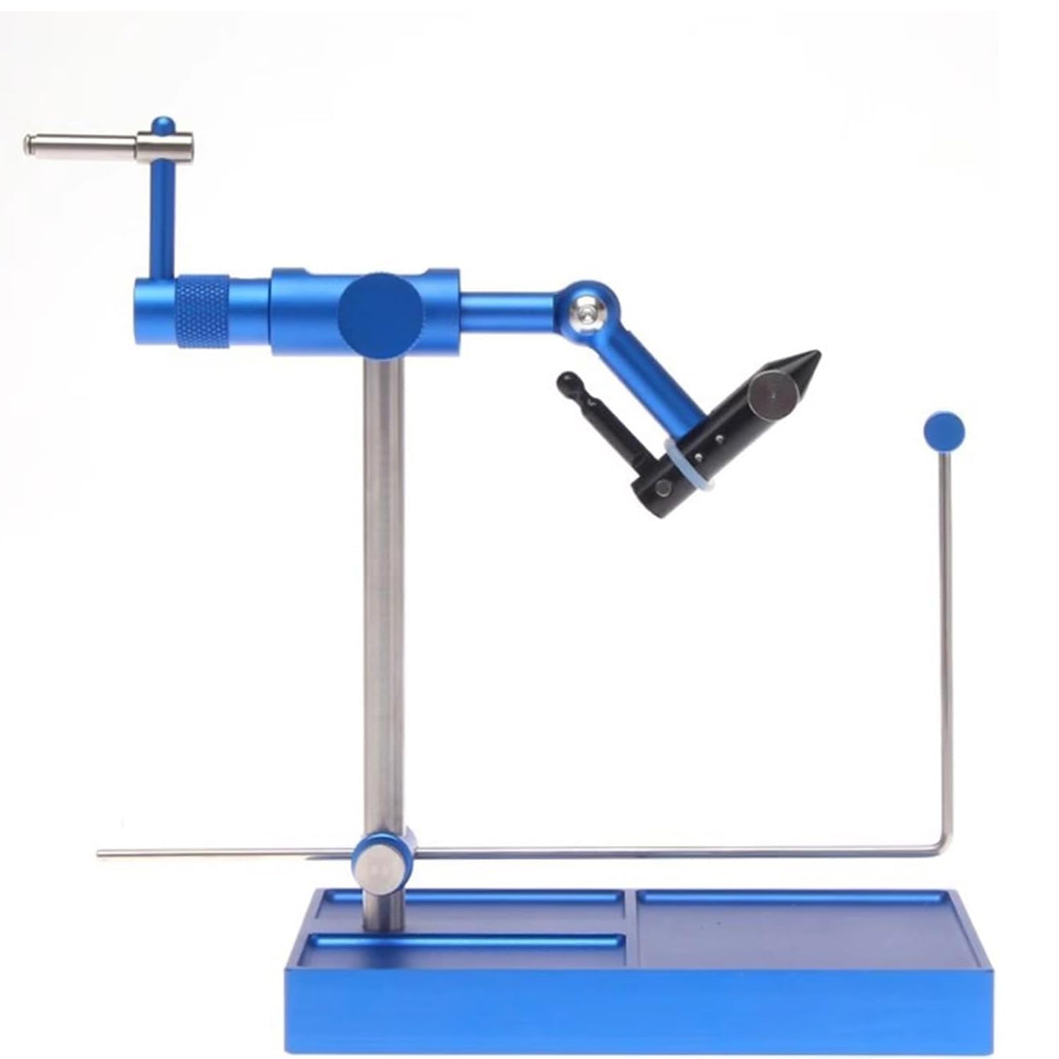 Outil haut de gamme pour la fabrication d'hameçons, étau rotatif pour la fabrication de mouches avec rotation à 360°, socle, outil de pêche en acier inoxydable, pour les professionnels de la pêche à l