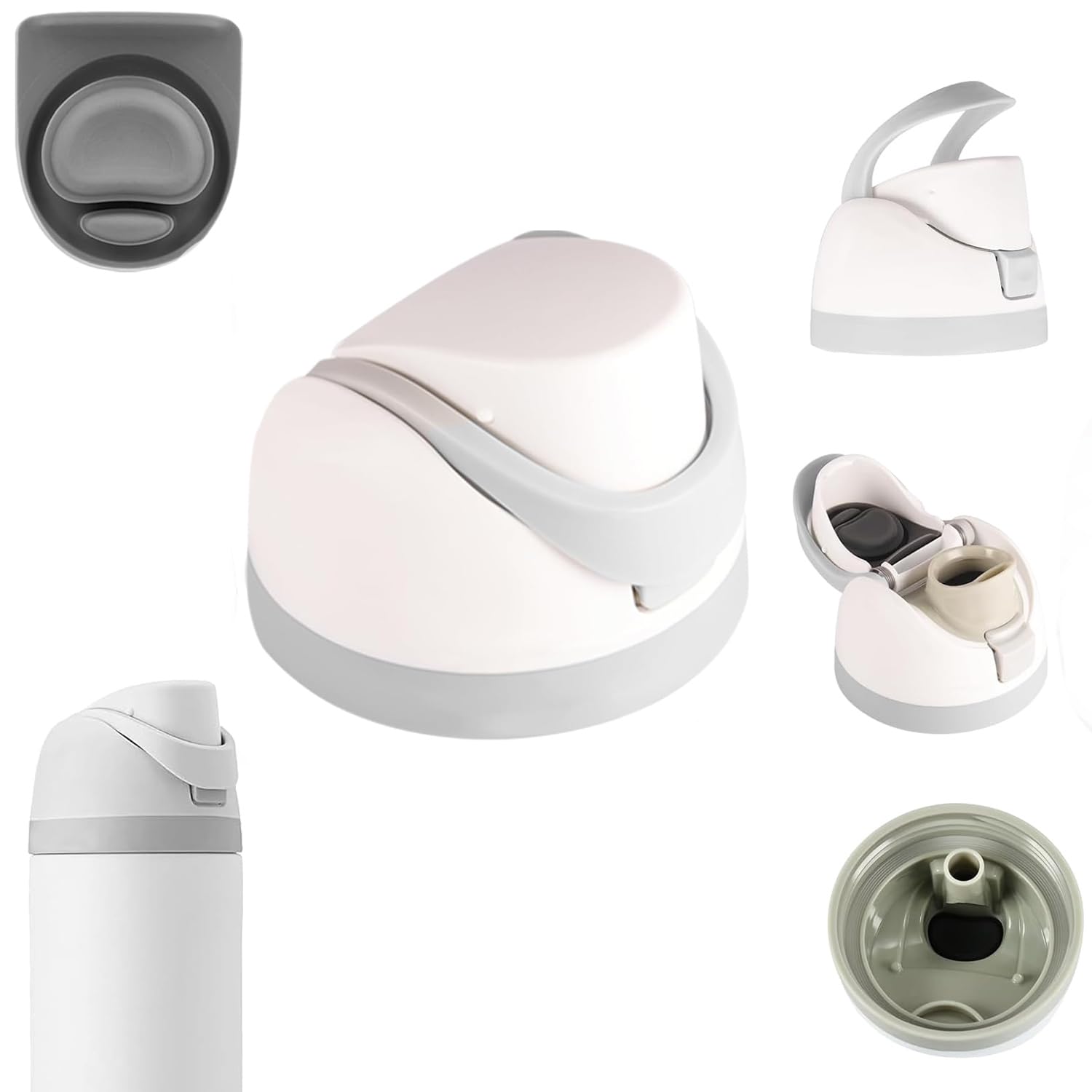 Owala FreeSip Compatible Stainless Steel Water Bottle Lid - View #3