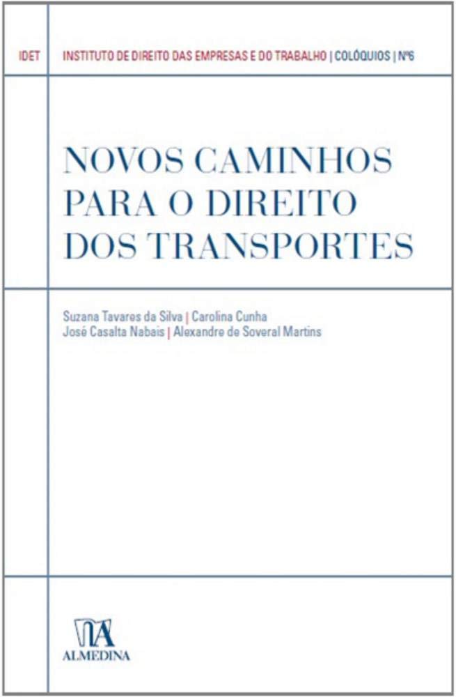 Capa de Novos Caminhos Para o Direito dos Transportes