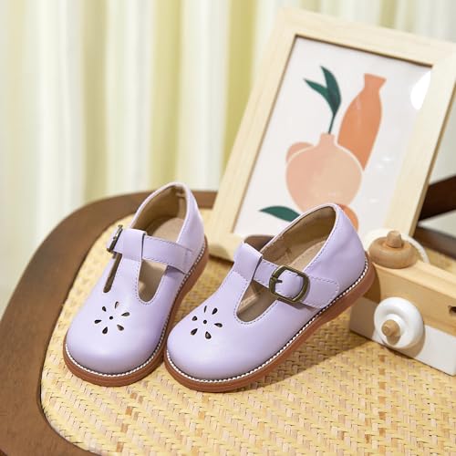 Image of Flaryzone Toddler Little Girl Mary Jane School Uniform Oxfords Flat Dress Shoes