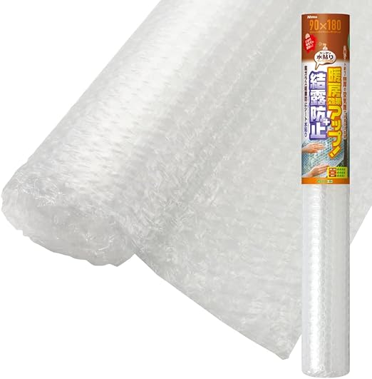 Amazon ニトムズ 窓ガラス 結露防止シート 水で貼れる 幅90cm 長さ1 8m 厚さ約7mm 1枚入 E1590 ニトムズ Nitoms 窓用フィルム 通販