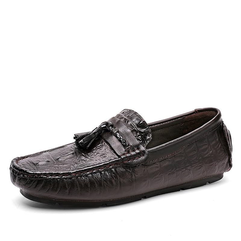 Men's Loafers Shoes Round Toe PU Leather Driving Style Loafer Comfortable Flexible Lightweight Casual Walking Slip-ons2