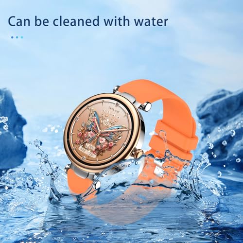 Correa de silicona para reloj TOZO S8 naranja miniatura 4
