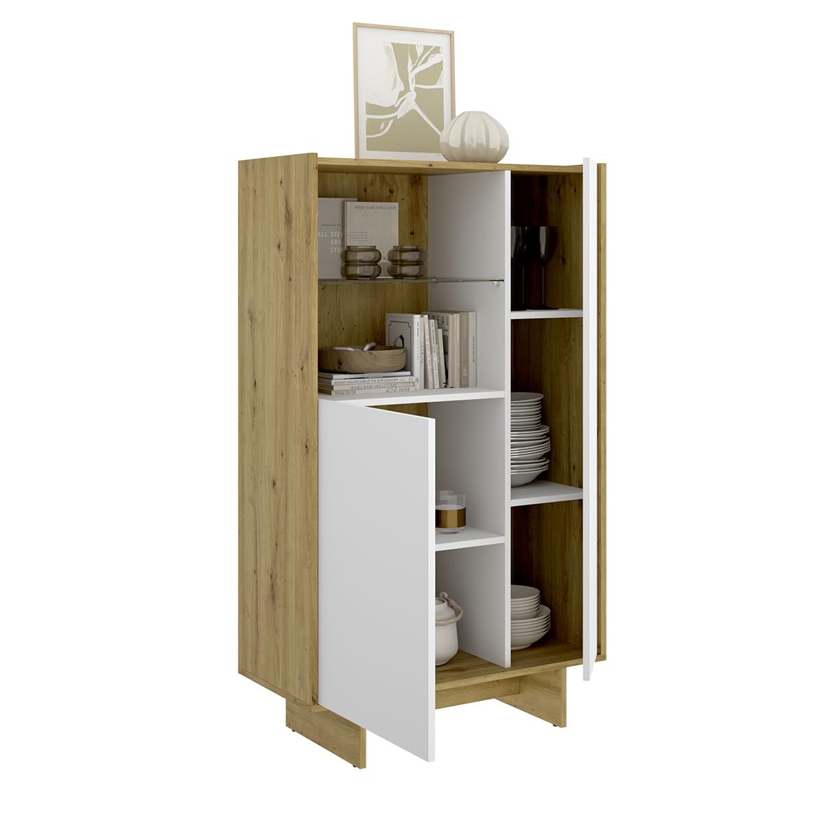 DEKIT Grupo RIMOBEL KA - APARADOR Vertical 2P+1CAJ