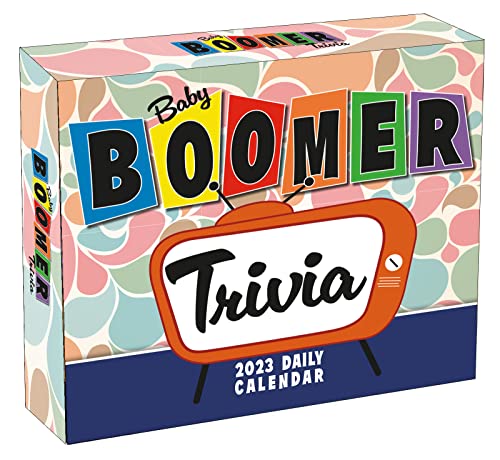 Baby Boomer Trivia 2023 Daily Calendar (BOXEDDAILY 365 DAY COMBINED), 15.2W x 12.7H cm