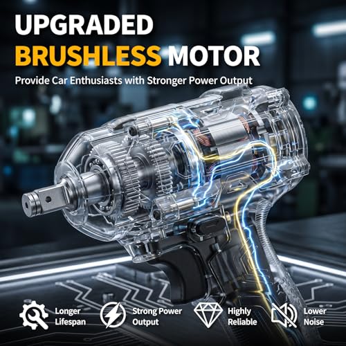 FULLYEA Cordless Impact Wrench Kit
