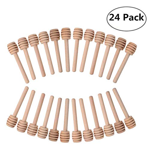 24 unidades de mini palos de madera para cortar miel de 7,62...