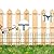 Skcoipsra 10 Pack Garden Animal Barrier Fence, 17in(H) x 10ft(L) Decorative Garden Ground Stakes Fence, Rustproof Metal Fencing for Yard, Dog Rabbits Wire Section Garden