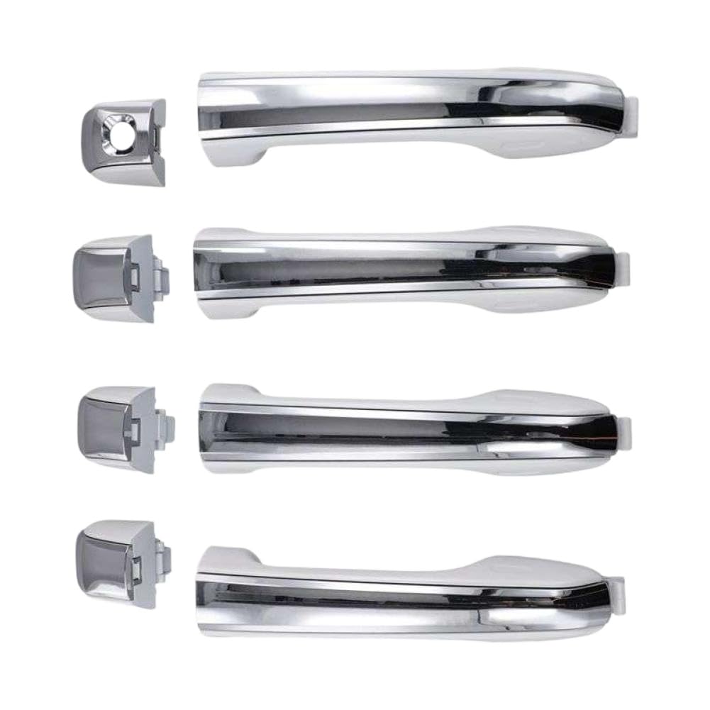 OFKSEWPA Exterior Door Handle Set 4 Pieces Compatible with GX460 2010–2021 69250-60050 69250-60060 69260-60070 69210-60170