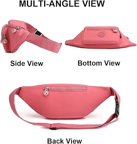 Miniatura 7 de Riñonera para cinturón, bolsa cruzada para mujer, cangureras de moda para mujer, bolsa cruzada para mujer, bolso cruzado para mujer, Negro -, Peso