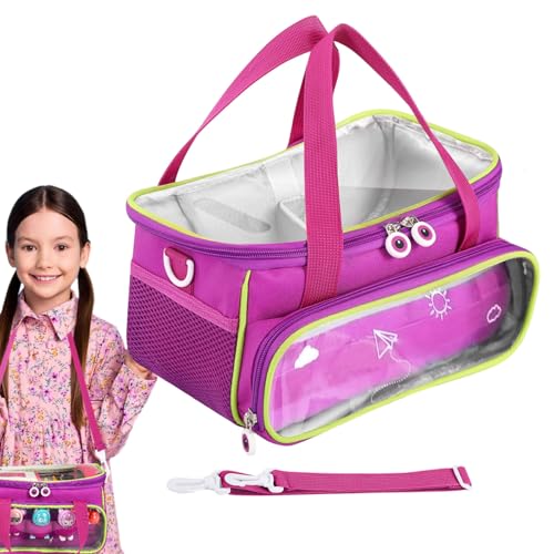 Sac de transport pour personnages Tonie et étui violet de rangement