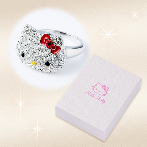 Amazon | サンリオ(SANRIO) ハローキティ ラインストーン大リング 11号