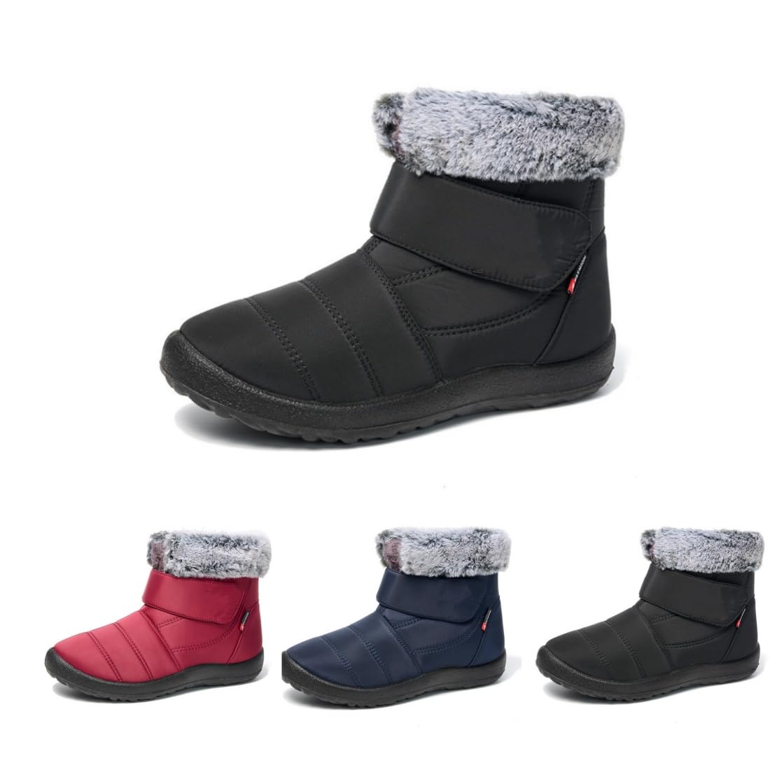 Womens Snow Boots Winter Shoes with Fur Lined Warm Slip On Ankle Boots for Women Waterproof Comfortable Thermal
