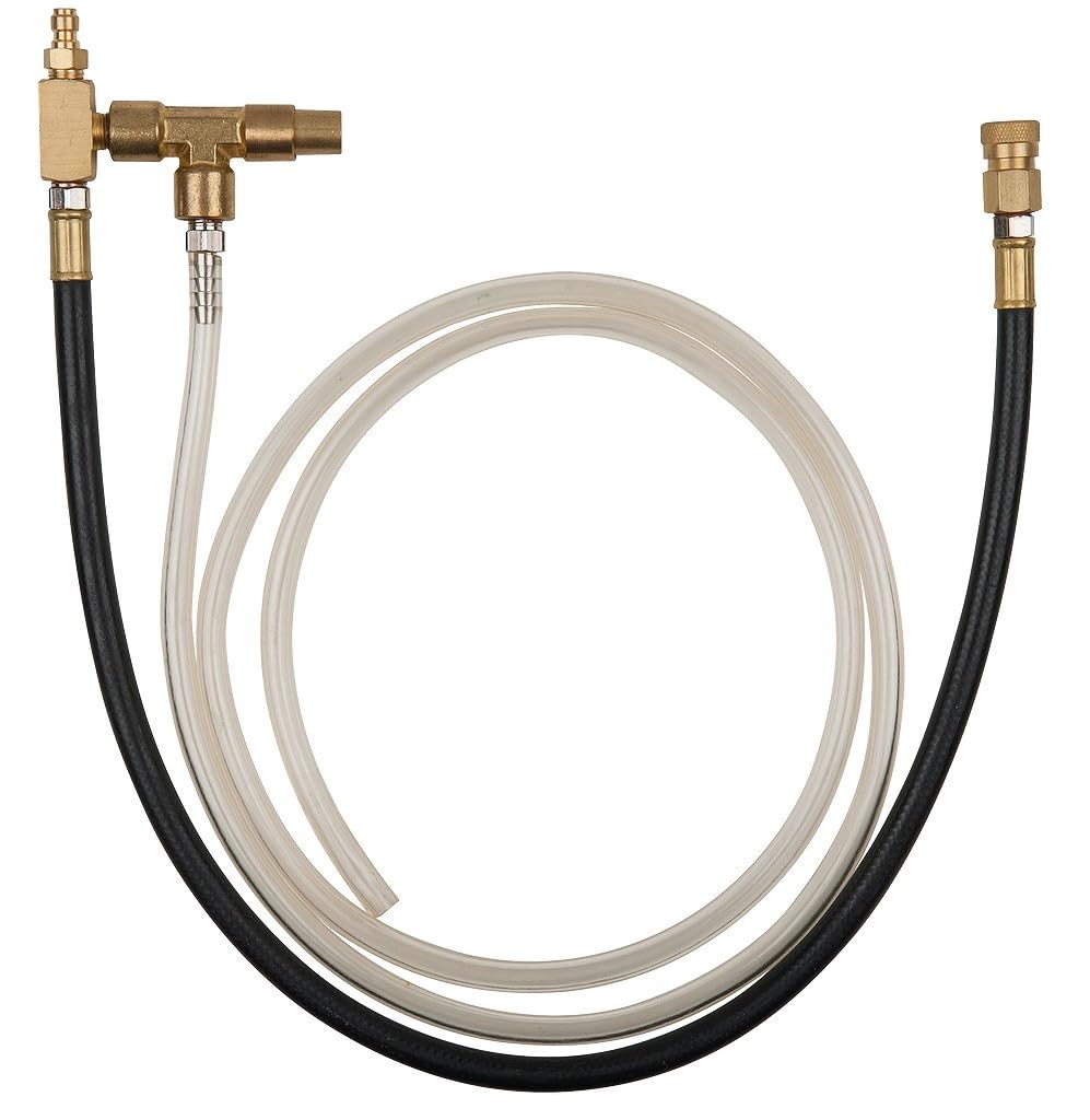 Ks Tools 150.2362 Manguera De Conexión De Manómetro Con Conexión De Manguera De 1/4" Y Válvula Para Sistemas Bosch Csi Y Tbi De Gm