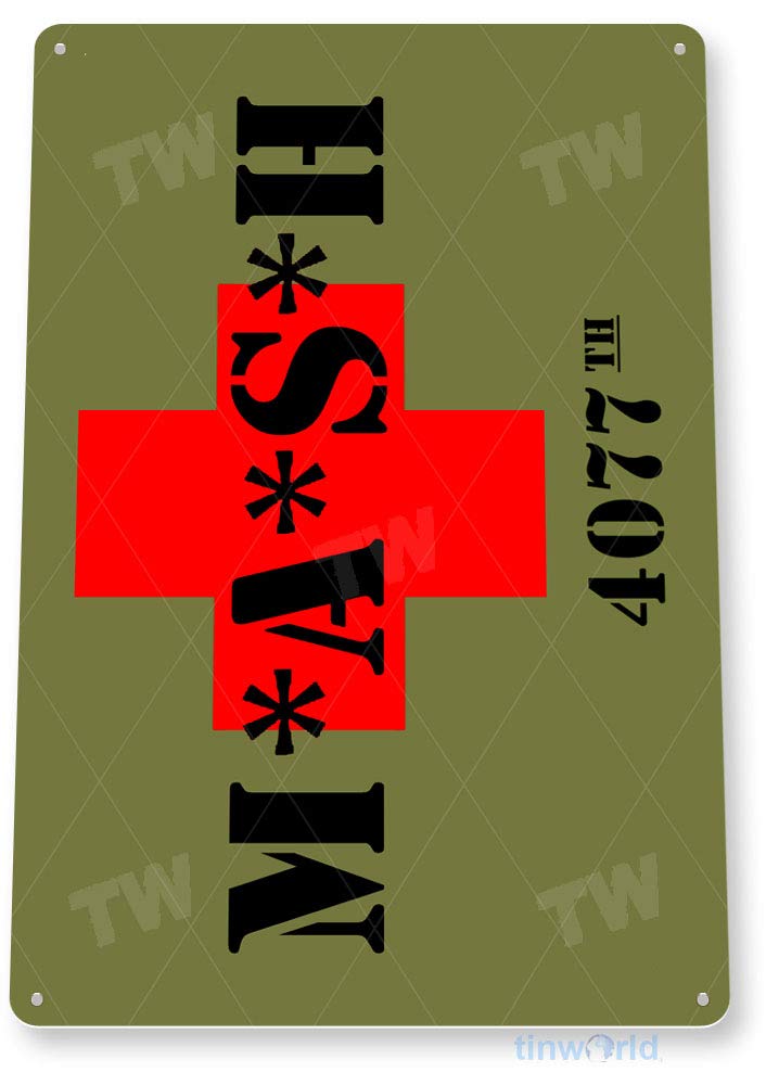 Amazon.com: Tinworld Tin Sign: Mash Sign 4077th Retro Tv Show Army