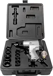 Kit de Chave de Impacto 1/2 Polegada Pneumática c/ 17 Acessórios - Lith