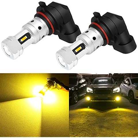 PHINLION 9006 Yellow Fog Light Bulbs 3800 Lumens Super Bright HB4 9006LL LED Bulb Replacement for Car Truck SUV Fog Lights or DRL Lamps, 3000K Golden Yellow Cover