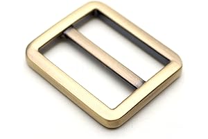 CRAFTMEMORE Brass Buckle Adjustable Strap Keepers