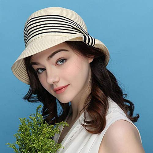 Chapeau de voyage en paille pour femme pliable protection soleil
