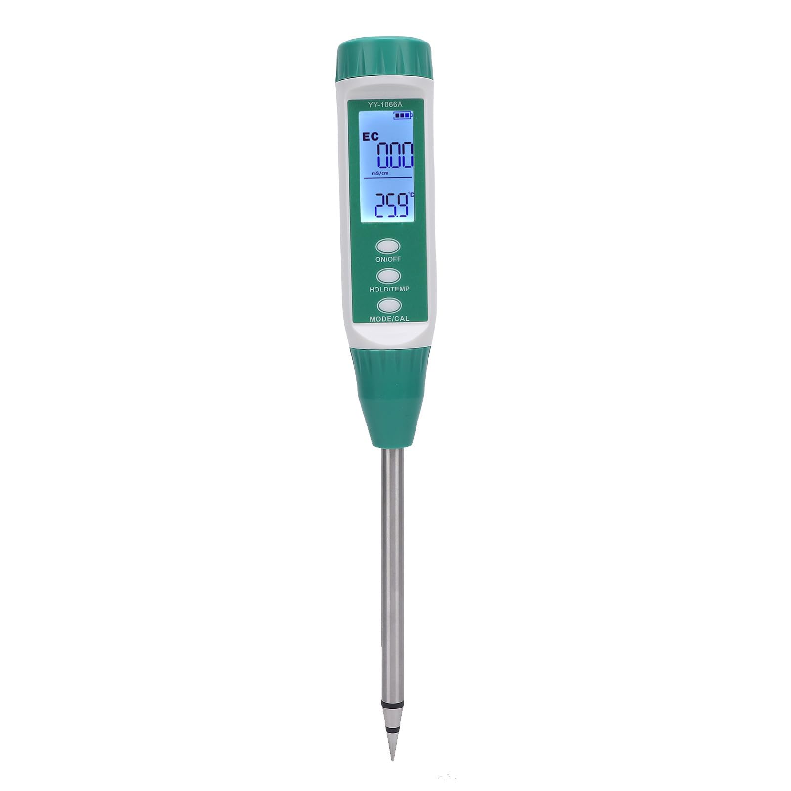 Bodenfeuchtigkeitsmesser, Tragbarer Bodendetektor für PH, Pflanzentemperatur, Sonnenlicht mit Hintergrundbeleuchtung und LCD -Display, Testmesser für Garten, Rasen