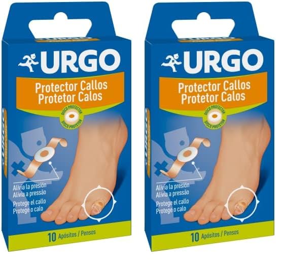 Urgo - Apósitos protectores callos - Disco protector para evitar presión - 10 apósitos (Paquete de 2)