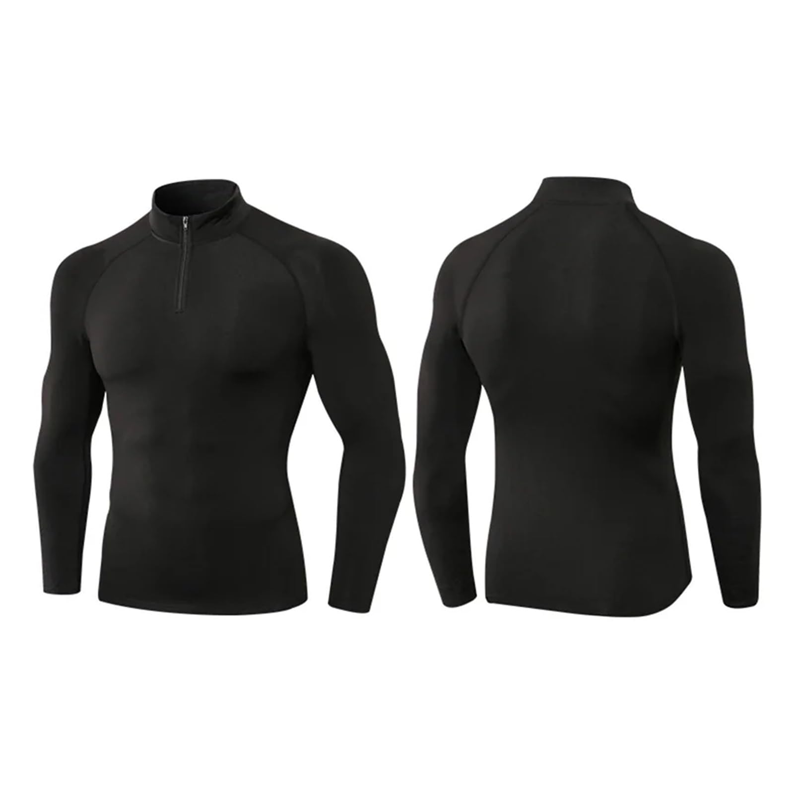 Camisa Funcional Camisa de compresión for Hombre, Camiseta de Manga Larga for Correr, Ropa de Gimnasio, Camisa Ajustada de Fitness de otoño, músculo de Culturismo de Secado rápido(White,M)